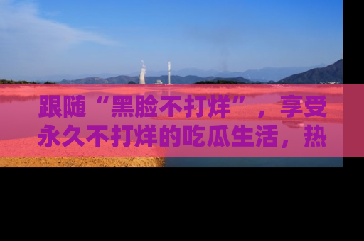 跟随“黑脸不打烊”，享受永久不打烊的吃瓜生活，热辣八卦不断