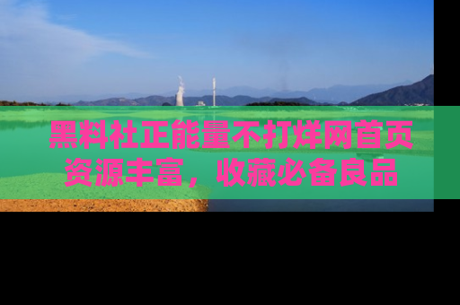 黑料社正能量不打烊网首页资源丰富，收藏必备良品