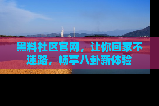黑料社区官网，让你回家不迷路，畅享八卦新体验
