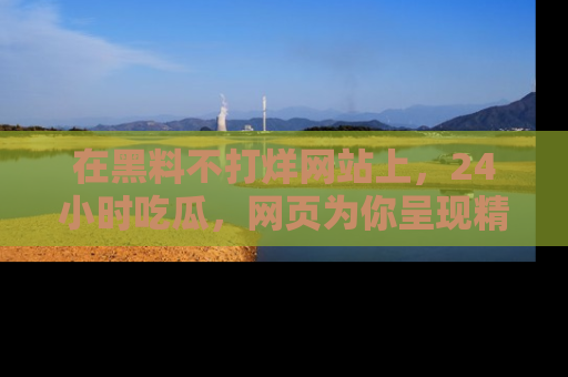 在黑料不打烊网站上，24小时吃瓜，网页为你呈现精彩内幕